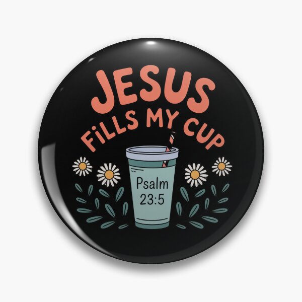Item preview, Jesus Fills My Cup Psalm 23:5 Christian Bible Verse Cute Shirt designed and sold by Goodthreadz.
