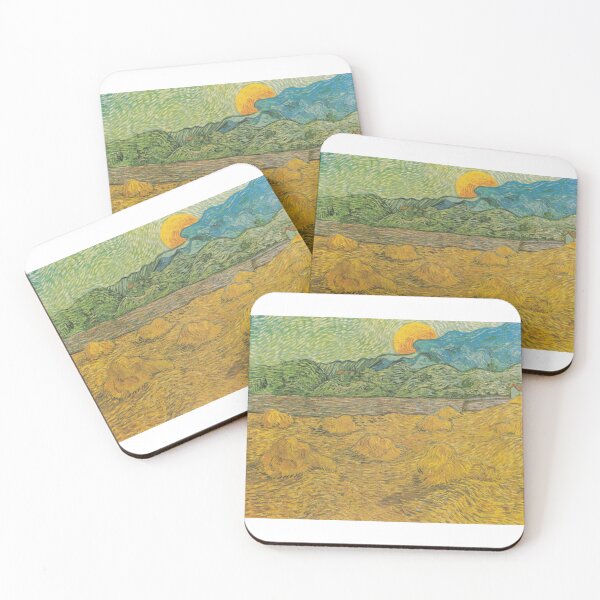 Item preview, Sunset Over Wheat Stacks designed and sold by ShamurStewart.