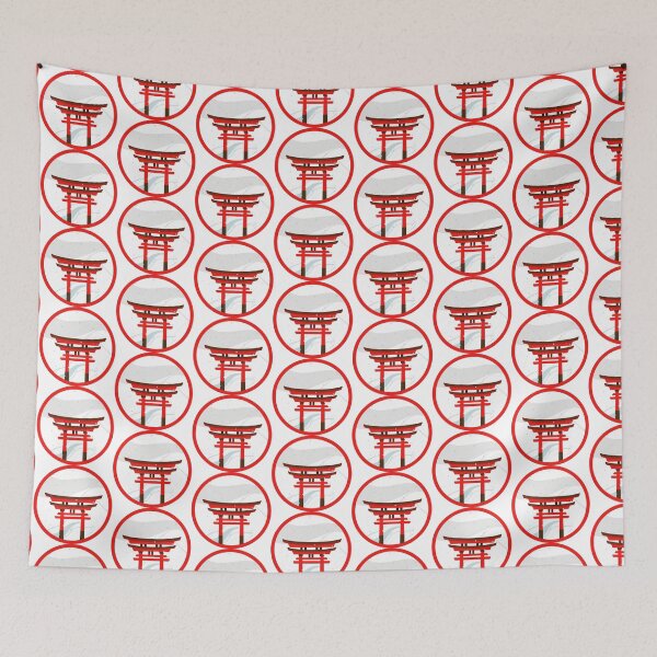Item preview, Japanese Torii Gate – Minimalist Sacred Symbol Art designed and sold by beanibooi.