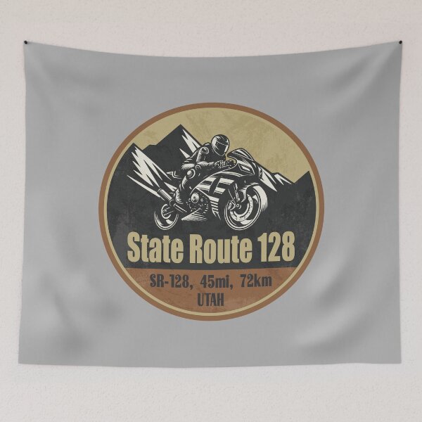 Item preview, Utah State Route 128 Scenic Motorcycle Ride designed and sold by CynthiaGraphics.