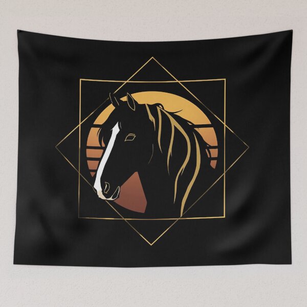 Item preview, Friesian in a Minimalist Geometric Frame designed and sold by Friesian-Fan-S.