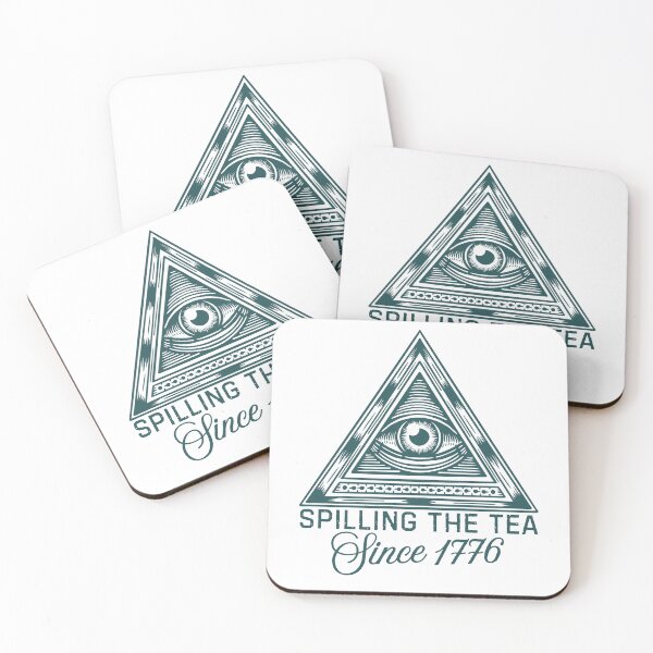 Item preview, Spilling the Tea Since 1776 • Funny Illuminati Conspiracy Meme Design designed and sold by DesignDazzles.