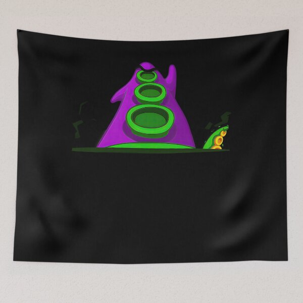 Item preview, Day Of The Tentacle Purple And Green Tentacle Retro DOS Adventure Game designed and sold by ShopPointLessM.