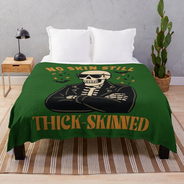 Item preview, Confident Skeleton Thick-Skinned Halloween Design designed and sold by CrypticSips.