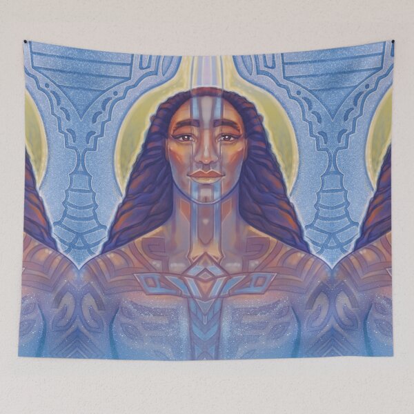 Item preview, Archangel Michael from The 22 Archangels Oracle, Saint Michael, Sword of Truth, Archangel Art, Guardian Angel Art designed and sold by Jezhawk.
