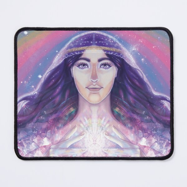 Item preview, Archangel Amethyst, Beautiful Angel Art, Spiritual Art, Purple Angel Art, Crystal Angel Art designed and sold by Jezhawk.