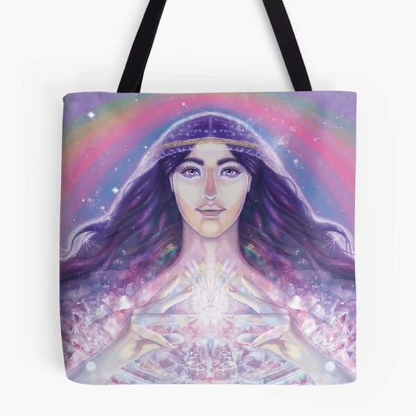 Item preview, Archangel Amethyst, Beautiful Angel Art, Spiritual Art, Purple Angel Art, Crystal Angel Art designed and sold by Jezhawk.