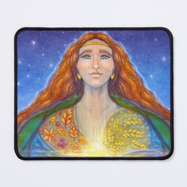 Item preview, Brigid, Celtic Goddess Art, Brigid Goddess Art, Celtic Cross Art, Celtic Spirituality Art designed and sold by Jezhawk.