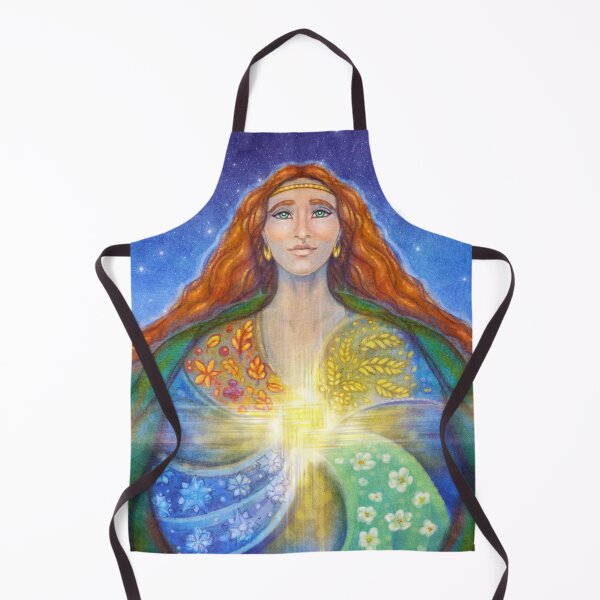 Item preview, Brigid, Celtic Goddess Art, Brigid Goddess Art, Celtic Cross Art, Celtic Spirituality Art designed and sold by Jezhawk.