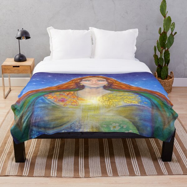 Item preview, Brigid, Celtic Goddess Art, Brigid Goddess Art, Celtic Cross Art, Celtic Spirituality Art designed and sold by Jezhawk.