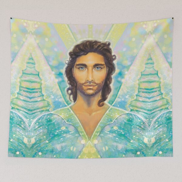 Item preview, Archangel Raphael, Healing Angel Art, Angelic Art, Guardian Angel Art, Spiritual Art designed and sold by Jezhawk.