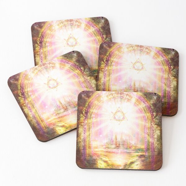Item preview, Temple of the Higher Heart, Heart Chakra Art, Higher Heart Connection, High Vibration Art, Heart Healing designed and sold by Jezhawk.