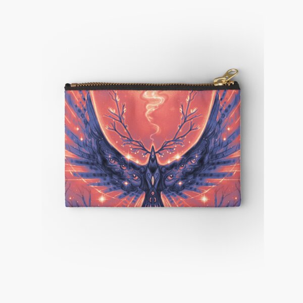 Item preview, Crow Moon, Lunar Eclipse Art, Visionary Moon Art, Raven Magic Art designed and sold by Jezhawk.