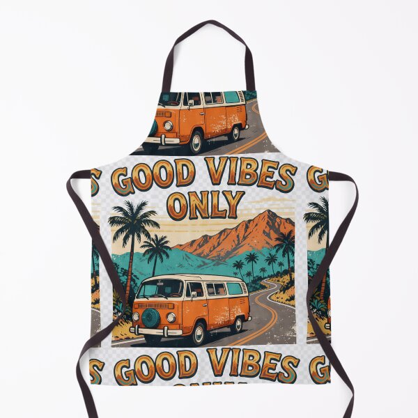 Item preview, Good Vibes Only Retro Van designed and sold by INNER WINNER YOU.