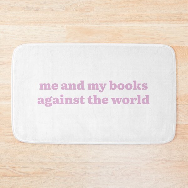Item preview, me and my books against the world (pink lavender version) designed and sold by Hi-kari.