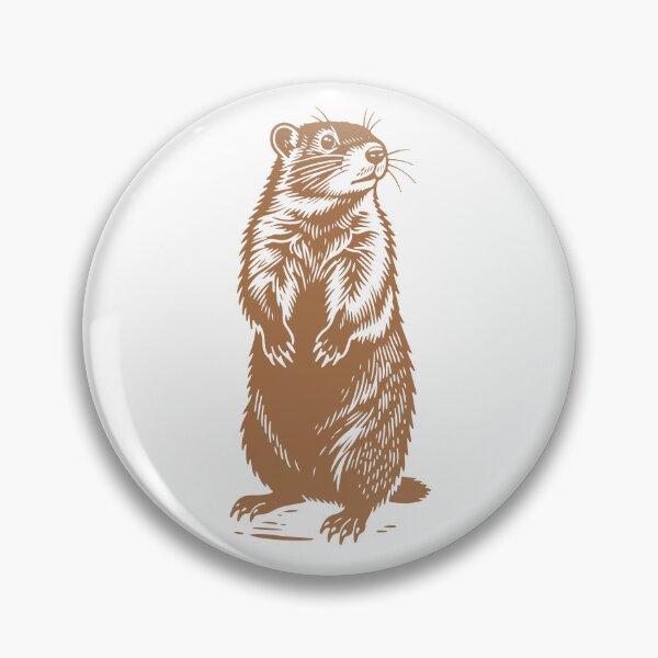 Item preview, Cute Marmot Illustration – Nature Animal Art Design designed and sold by JollyCritters.