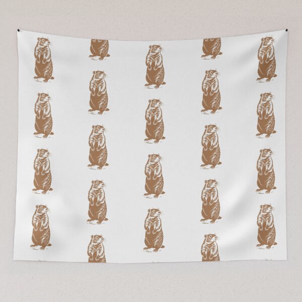 Item preview, Cute Marmot Illustration – Nature Animal Art Design designed and sold by JollyCritters.