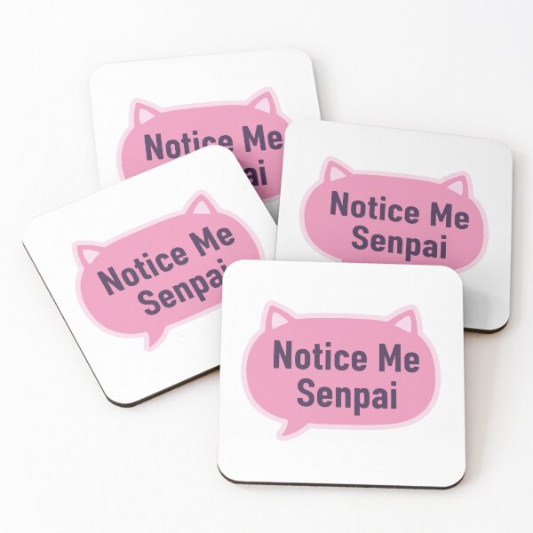 Item preview, Notice Me Senpai Kawaii Anime Meme designed and sold by crtswerks.