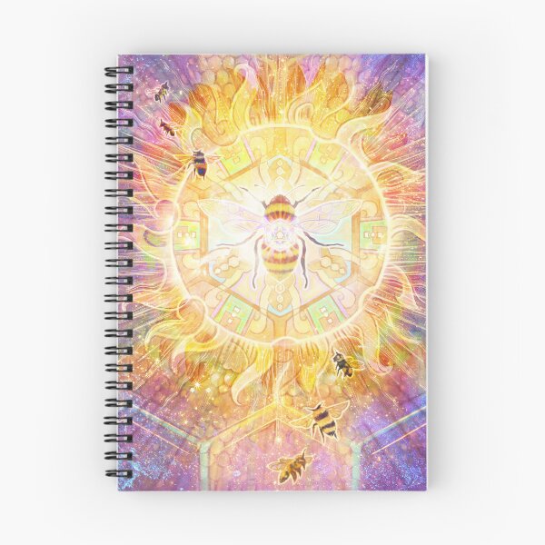 Item preview, The Divine Dance of the Honey Bee - Beautiful Honey Bee Artwork, Bumblebee Art, Pretty Bee Art designed and sold by Jezhawk.