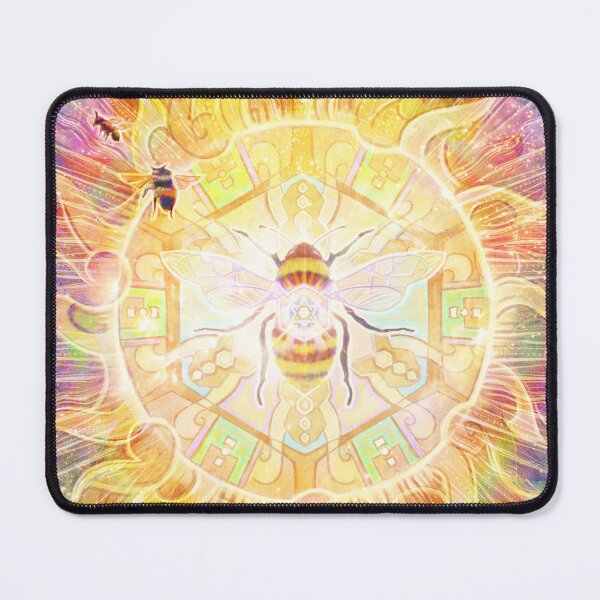 Item preview, The Divine Dance of the Honey Bee - Beautiful Honey Bee Artwork, Bumblebee Art, Pretty Bee Art designed and sold by Jezhawk.