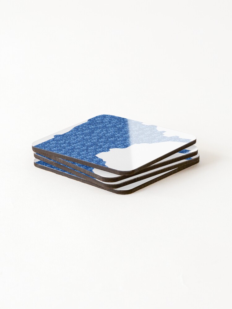 Thumbnail 4 of 5, Coasters (Set of 4), Blue Rhinestone Minnesota designed and sold by TheIconSmith.