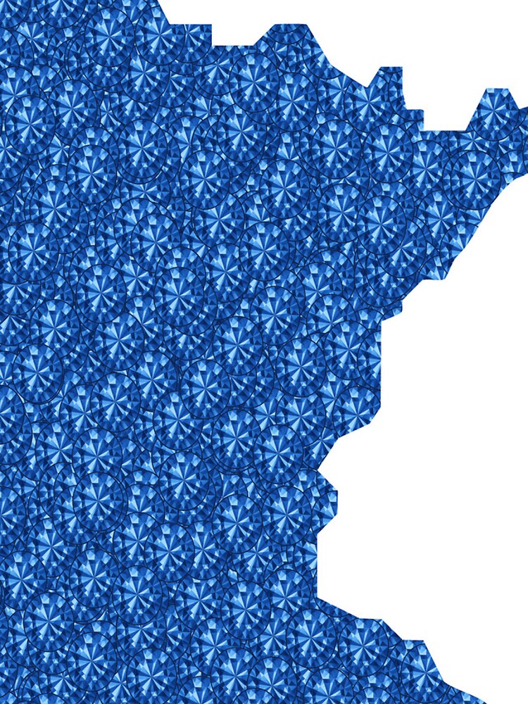 Thumbnail 4 of 4, iPhone Case, Blue Rhinestone Minnesota designed and sold by TheIconSmith.