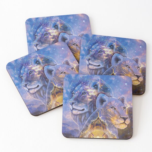 Item preview, Lion's Gate 2025 - Beautiful Lion and Lioness Artwork, Lionsgate Portral, Leo Astrology Art designed and sold by Jezhawk.