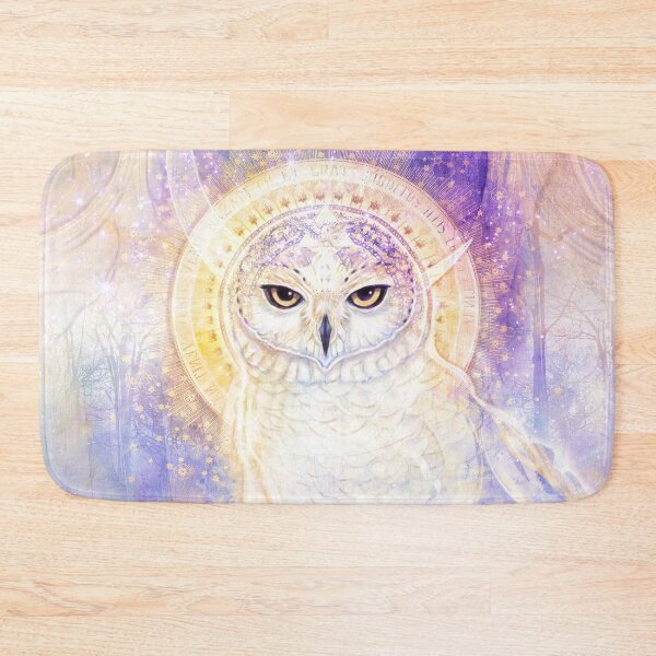 Item preview, Snow Moon - Beautiful Snowy Owl art, Magical Owl art, Witchy Art designed and sold by Jezhawk.
