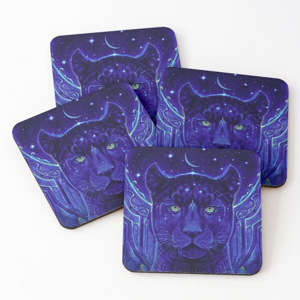 Item preview, The Queen of the Night, Beautiful Black Panther Art work, Mystical Black Jaguar Art designed and sold by Jezhawk.