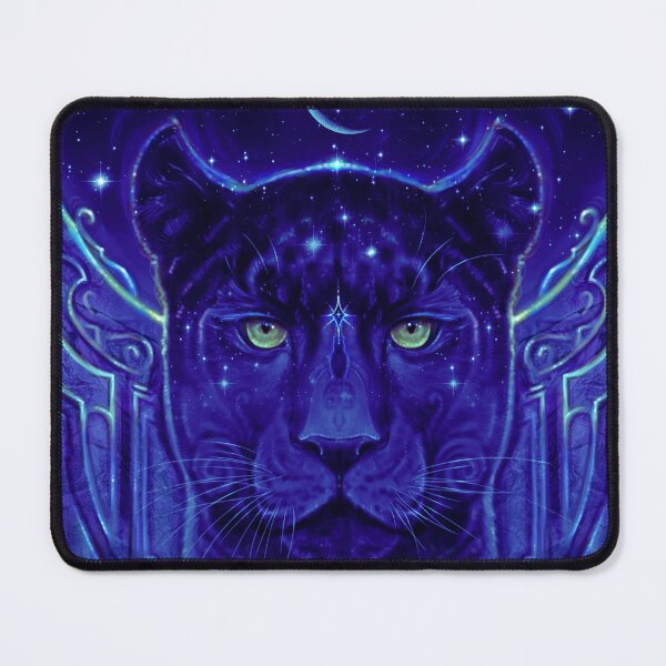 Item preview, The Queen of the Night, Beautiful Black Panther Art work, Mystical Black Jaguar Art designed and sold by Jezhawk.