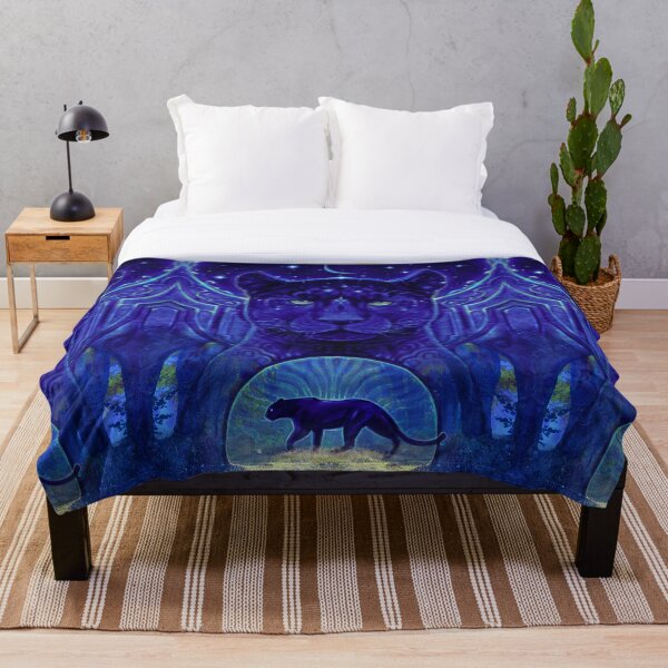 Item preview, The Queen of the Night, Beautiful Black Panther Art work, Mystical Black Jaguar Art designed and sold by Jezhawk.