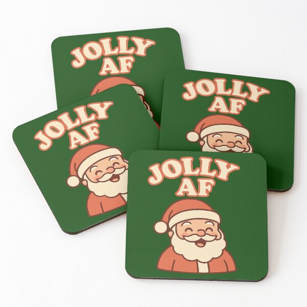 Item preview, Jolly AF – Funny Christmas Holiday Pun designed and sold by BloomKind.
