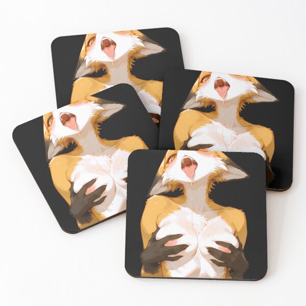 Item preview, Hot Anime Furry Fox Holding Her Breasts designed and sold by BAILYVILLARREAL.