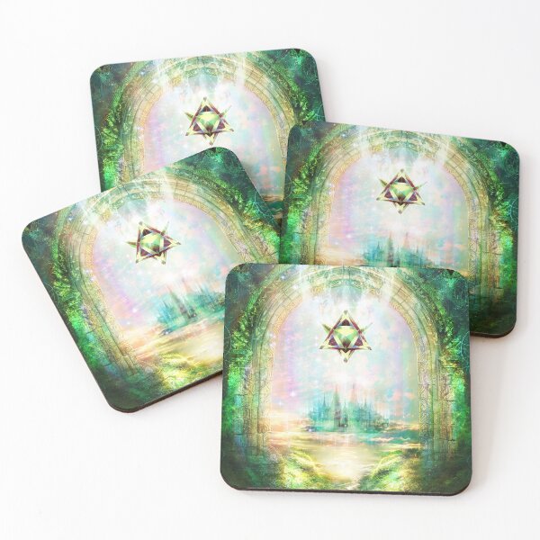 Item preview, Stargate Heart - Heart Chakra Art, Healing Art, Spiritual Art designed and sold by Jezhawk.