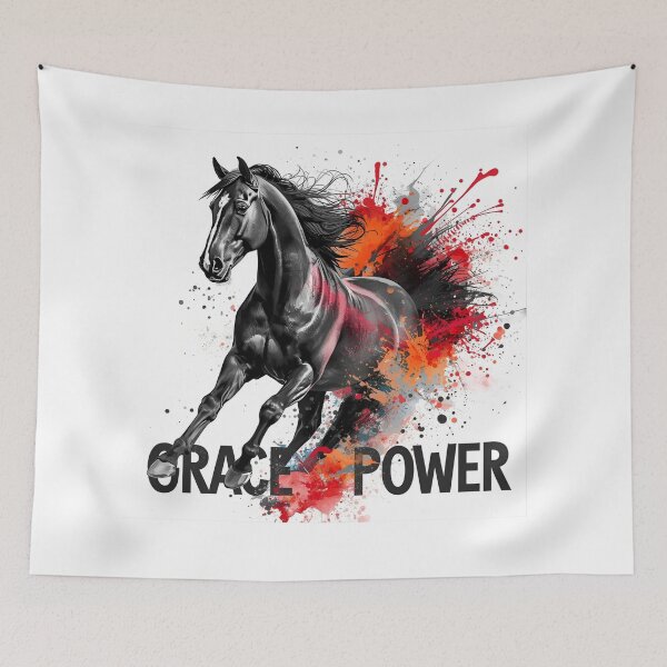 Item preview, Friesian in a Watercolor Splash with Text designed and sold by Friesian-Fan-S.
