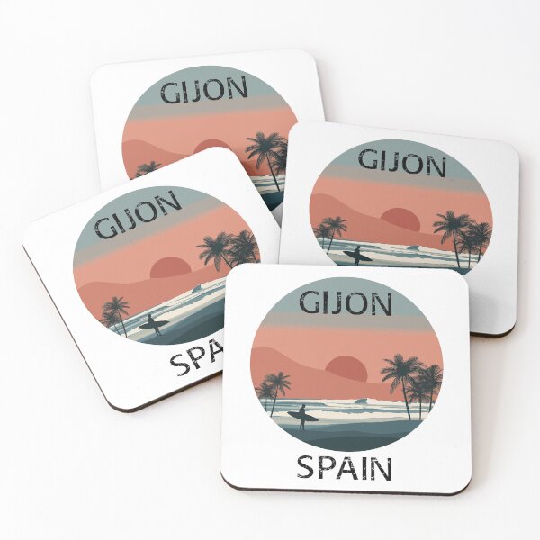 Item preview, Gijon - Spain (with Black Lettering) designed and sold by VelvetRoom.