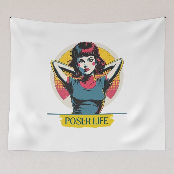 Item preview, Poser Life - Retro Style Art designed and sold by RedDelaney.