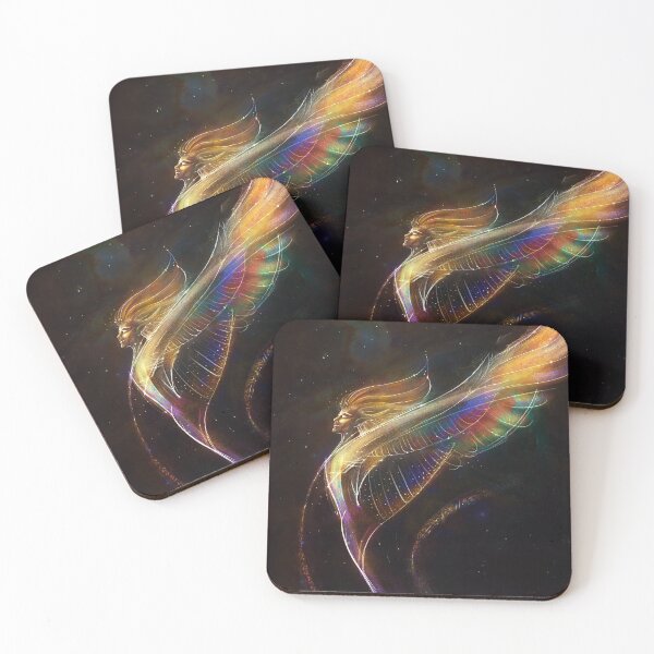Item preview, Trust Your Wings, Angel Takes Flight Art, Beautiful Guardian Angel Art designed and sold by Jezhawk.