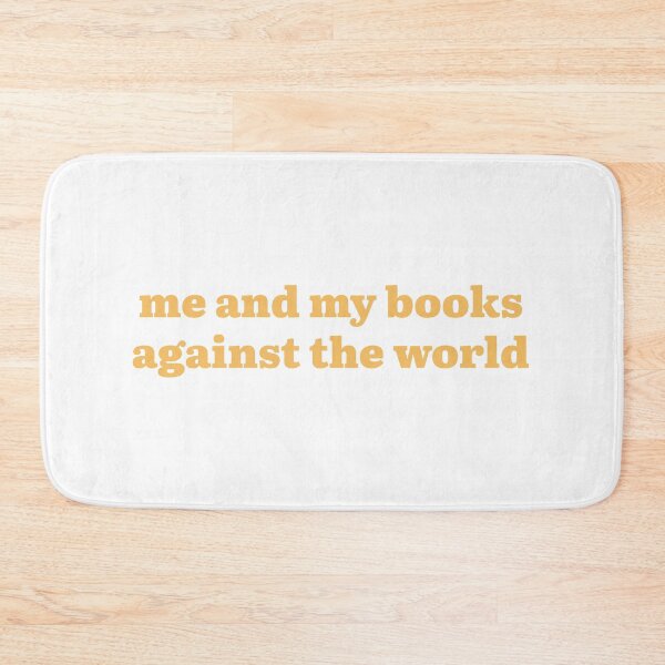 Item preview, me and my books against the world (harvest gold yellow version) designed and sold by Hi-kari.