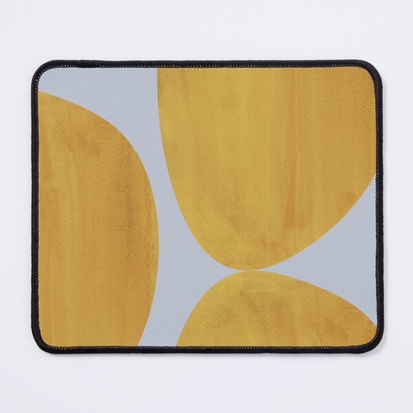 Item preview, Mustard shape on dusty blue designed and sold by WhalesWay.