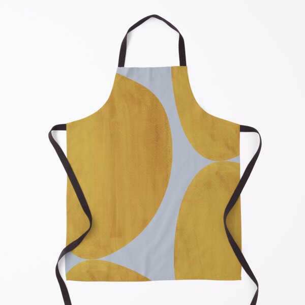 Item preview, Mustard shape on dusty blue designed and sold by WhalesWay.