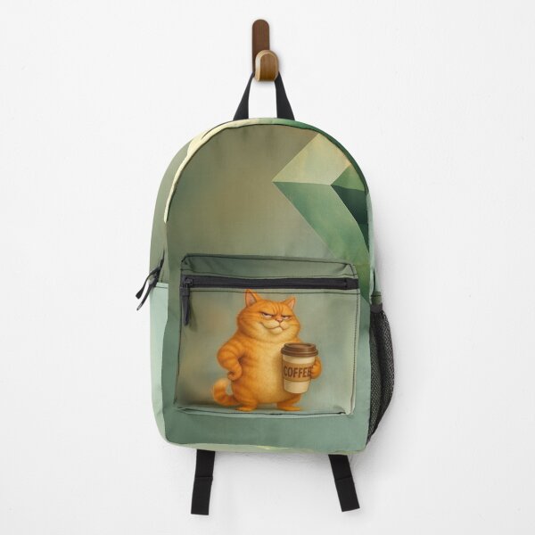 Item preview, Orange Cat Barista Holding Coffee designed and sold by memememescat.