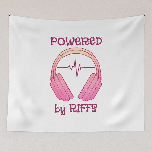 Item preview, Headphones | Powered By Riffs designed and sold by ObsidianDaz.