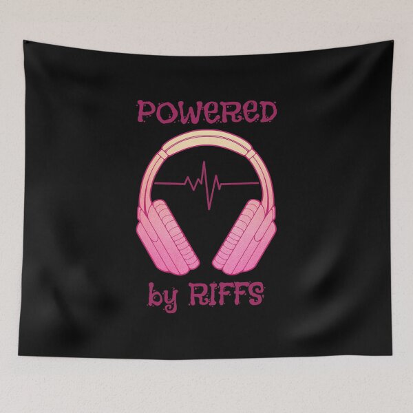 Item preview, Headphones | Powered By Riffs designed and sold by ObsidianDaz.