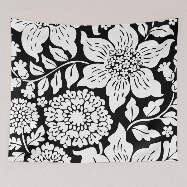 Item preview, Flowers in black and white designed and sold by Design4uStudio.