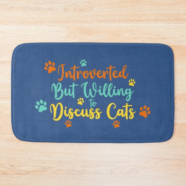 Item preview, Introverted But Willing to Discuss Cats designed and sold by 95kinimoD.