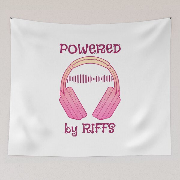 Item preview, Headphones | Powered By Riffs designed and sold by ObsidianDaz.