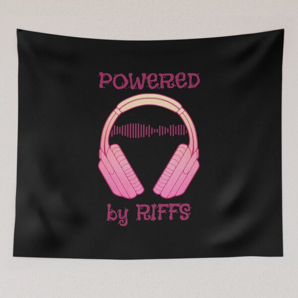 Item preview, Headphones | Powered By Riffs designed and sold by ObsidianDaz.
