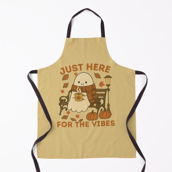 Item preview, Just here for the autumn cozy vibes -Cute boo designed and sold by Artistusha.