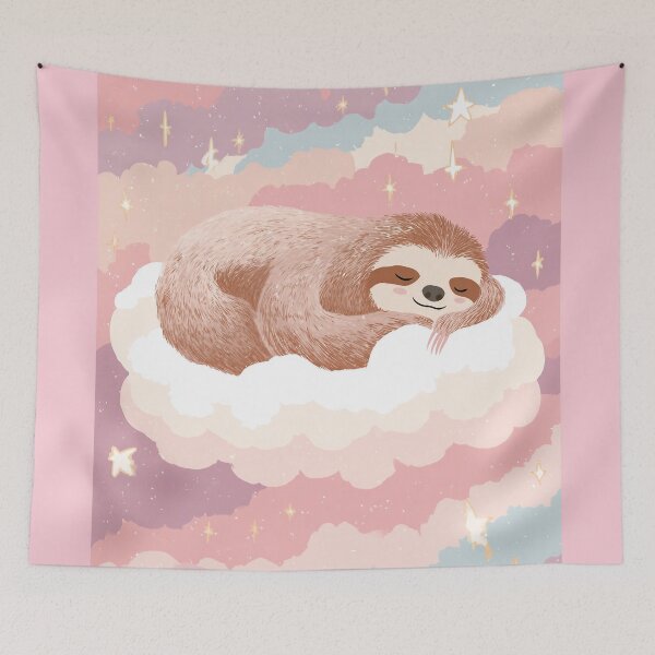 Item preview, Sleeping Sloth – Sweet Dream Clouds Design designed and sold by Meiersbeste.